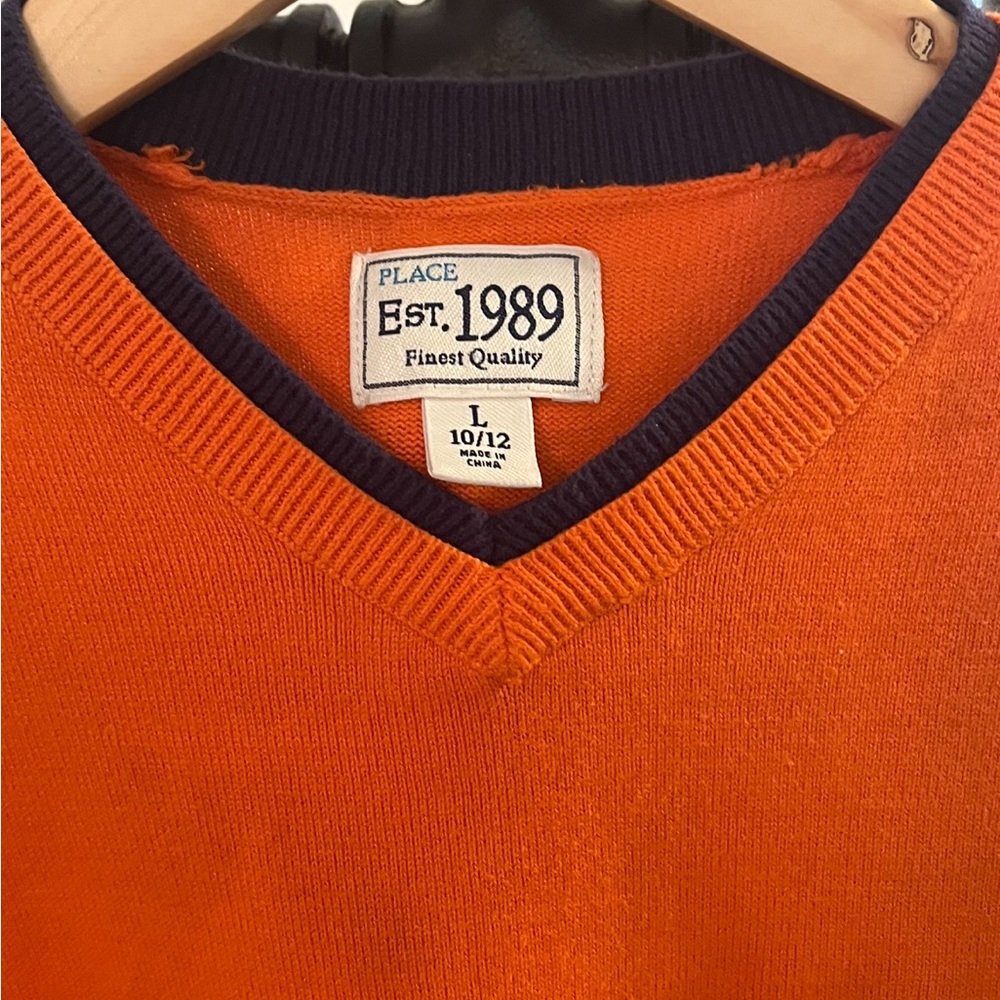 EUC Boys Orange Cotton Pullover
